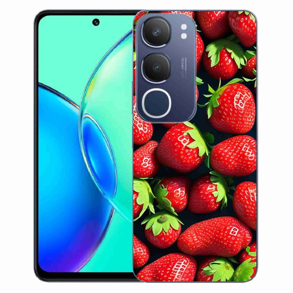 Zselés borítás mmCase Vivo Y19s készülékhez - eper