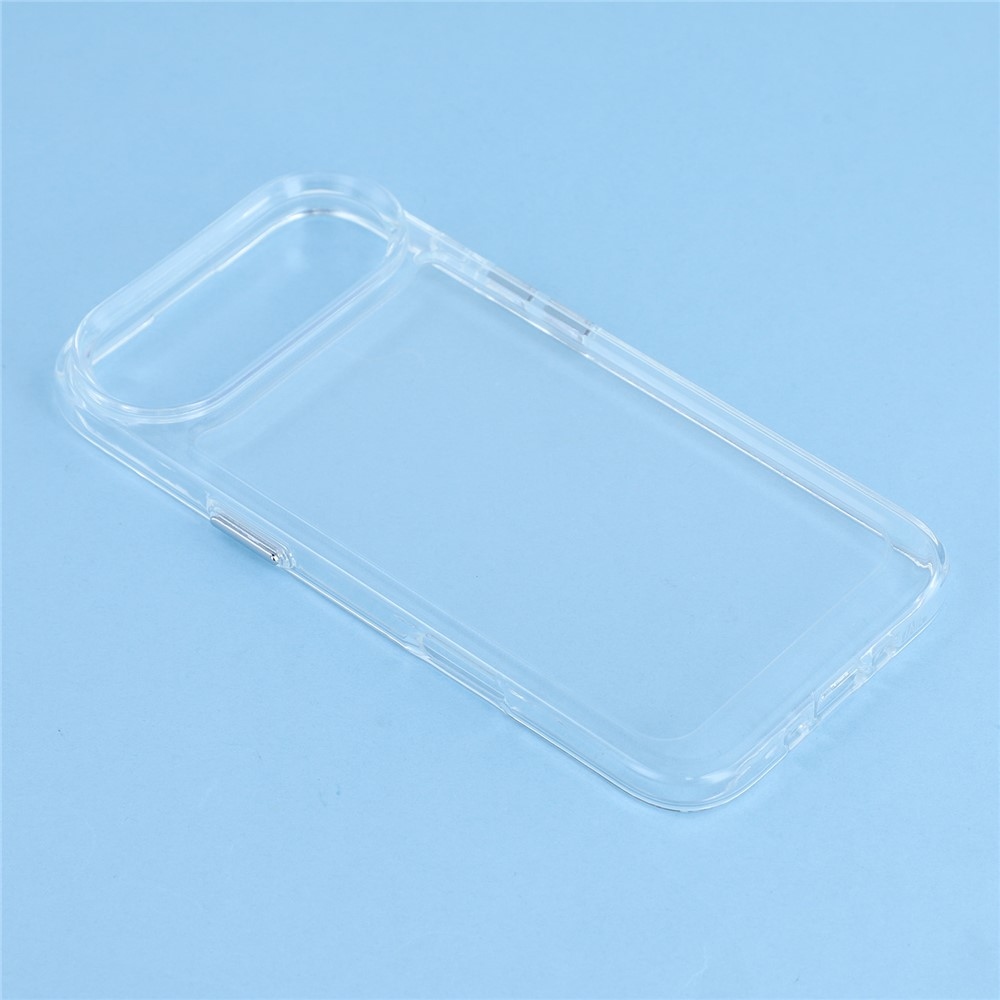 Gél tok fix hátlappal iPhone 17 Air készülékhez - átlátszó