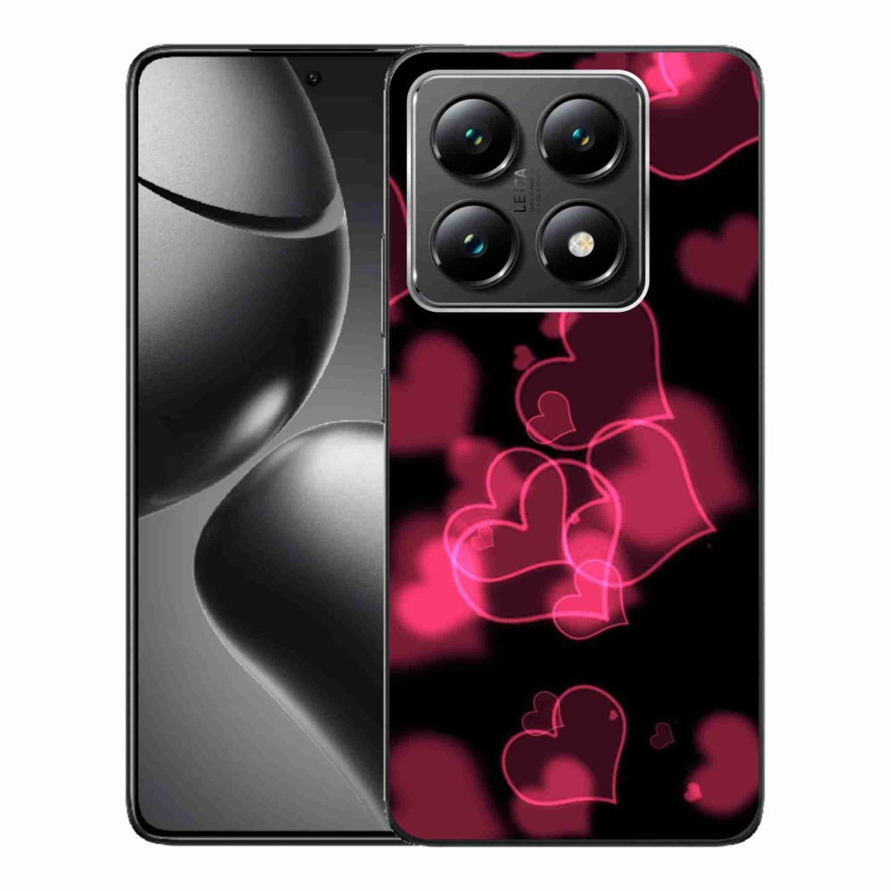 Gél borítás mmCase a Xiaomi 14T-hez - piros szívek