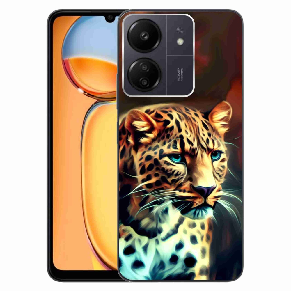 Gél borítás mmCase a Xiaomi Poco C65/Redmi 13C készülékhez - leopárd