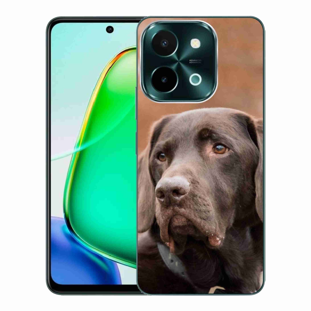 Gél tok mmCase a Vivo Y28-hoz - barna labrador