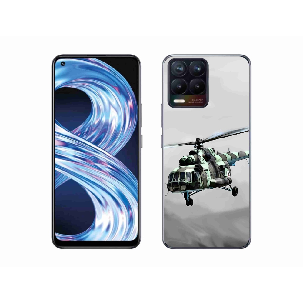 Zselés borítás mmCase a Realme 8 Pro-hoz - katonai helikopter