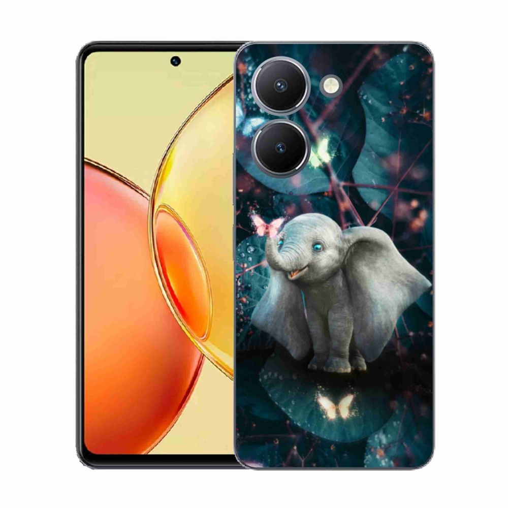 Gél borító mmCase a Vivo Y36-hoz - aranyos elefánt