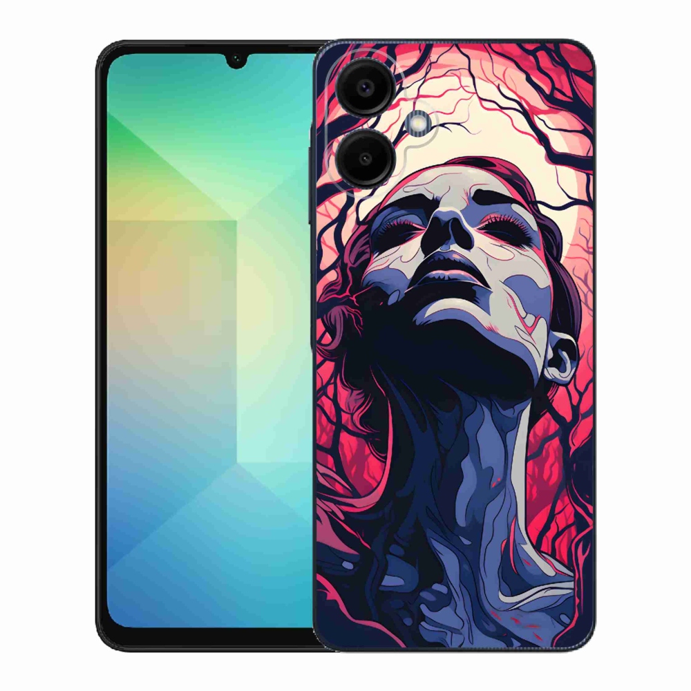 Gél borítás mmCase Samsung Galaxy A06 4G - absztrakt arc