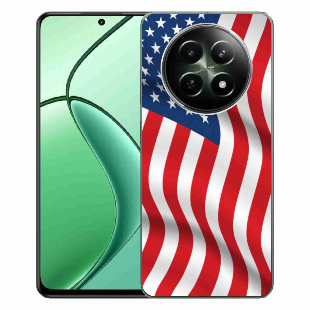 Gél borítás mmCase a Realme 12 5G/12x 5G - USA zászlóhoz
