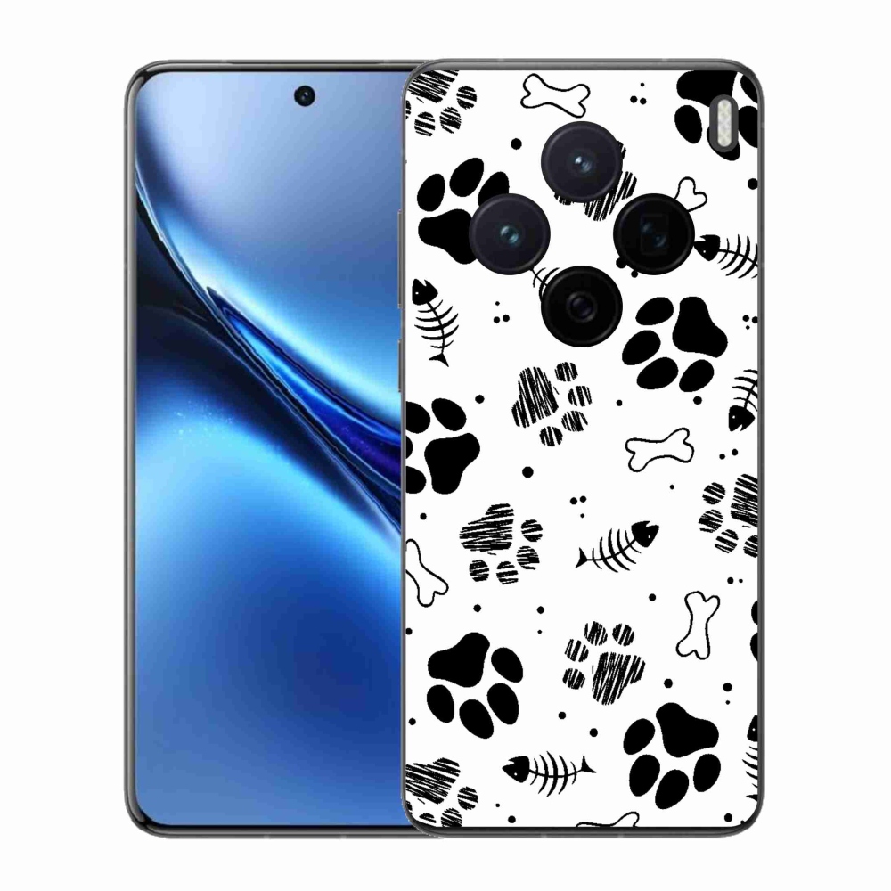 Zselés borítás mmCase a Vivo X200 5G-hez - kutyamancsok 1