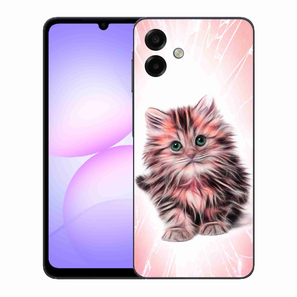 Gél borítás mmCase Samsung Galaxy A07 4G - aranyos cica - Samsung Galaxy A07 4G számára