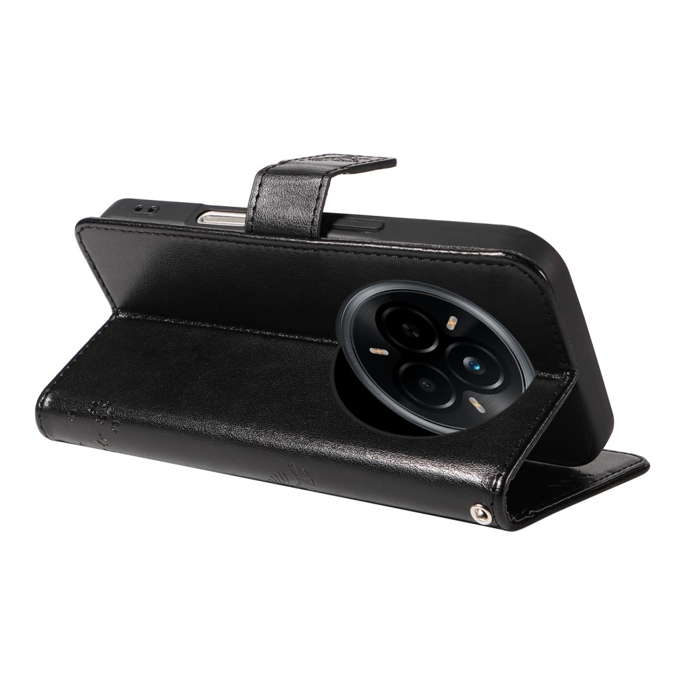 Fák könyvtáska a Realme 14 Pro 5G-hez - fekete