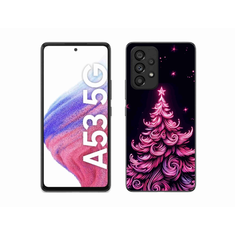 Gél borítás mmCase Samsung Galaxy A53 5G - neon karácsonyfa 2