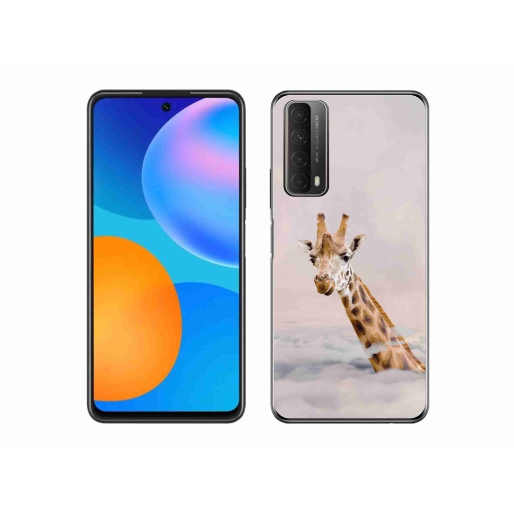 Zselés borítás mmCase a Huawei P Smart (2021) - zsiráf a felhőkben