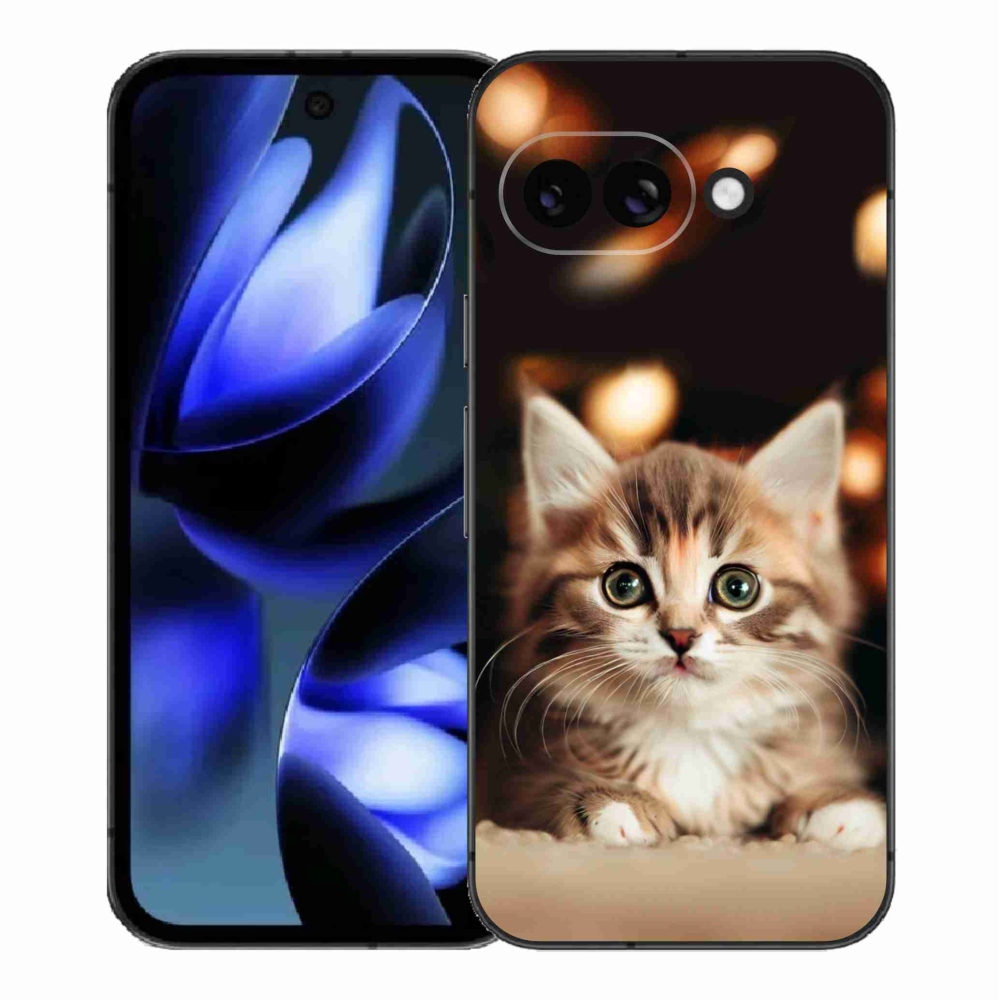 Gél borítás mmCase a Google Pixel 9a számára - aranyos cica 2