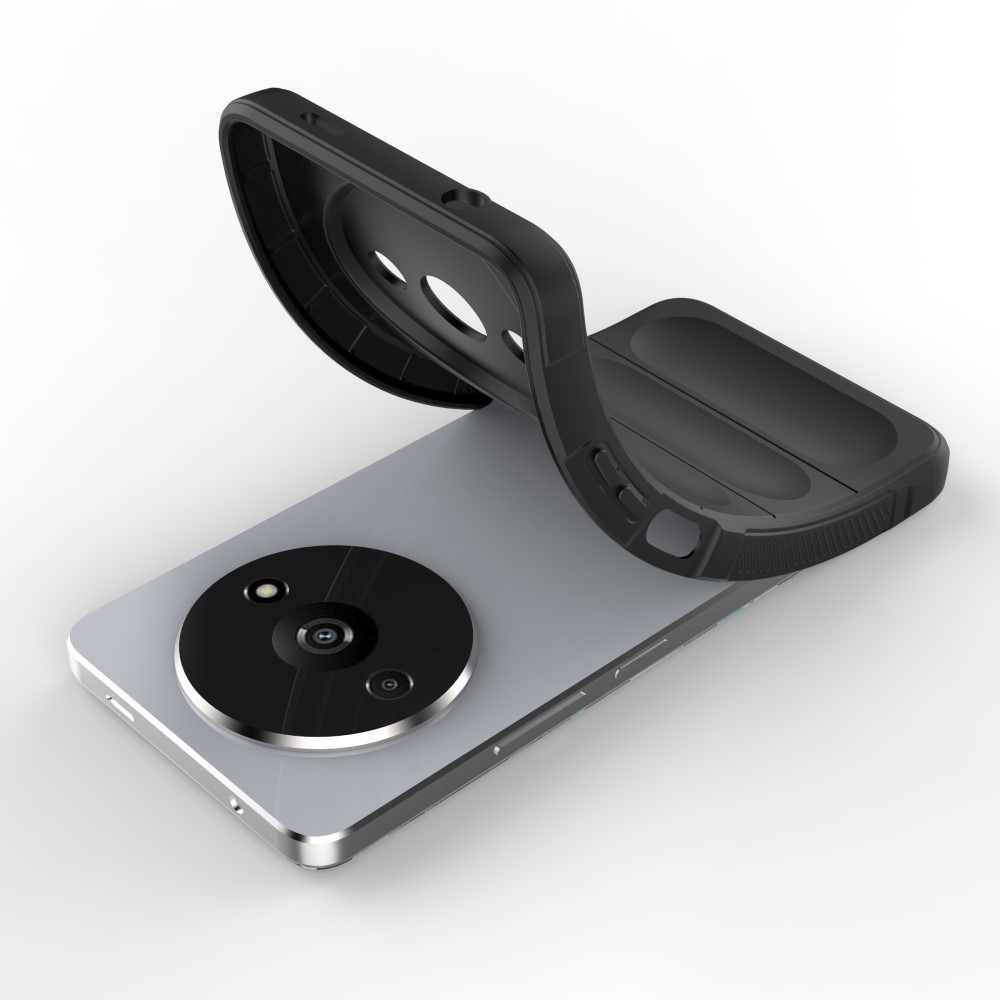 Rugg tartós zselés tok Xiaomi Redmi A3-hoz - fekete