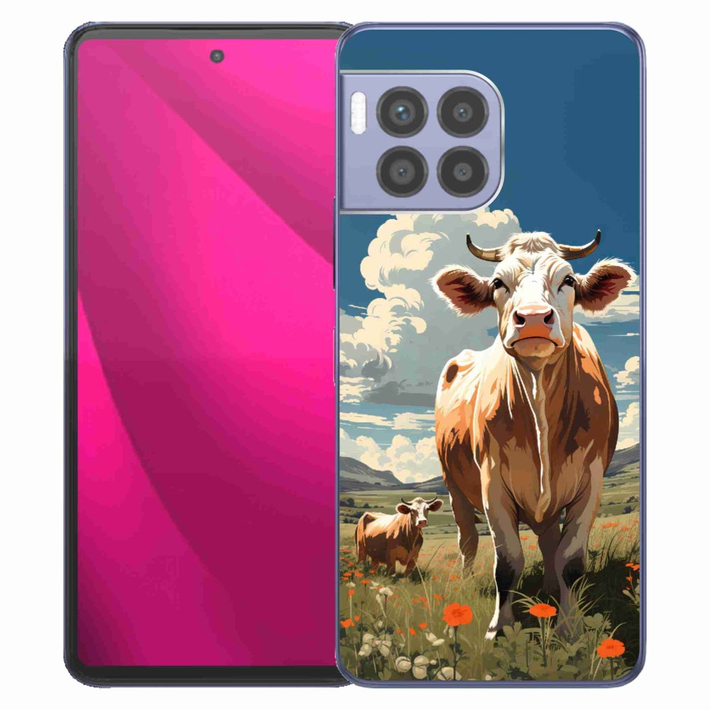 Zselés borító mmCase a T-Mobile T Phone 2 Pro készülékhez - tehenek a réten