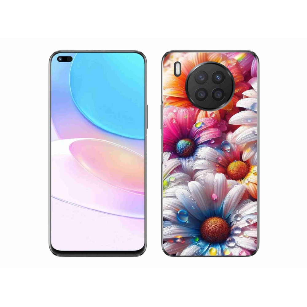 Gél borító mmCase a Huawei Nova 8i - színes százszorszépek