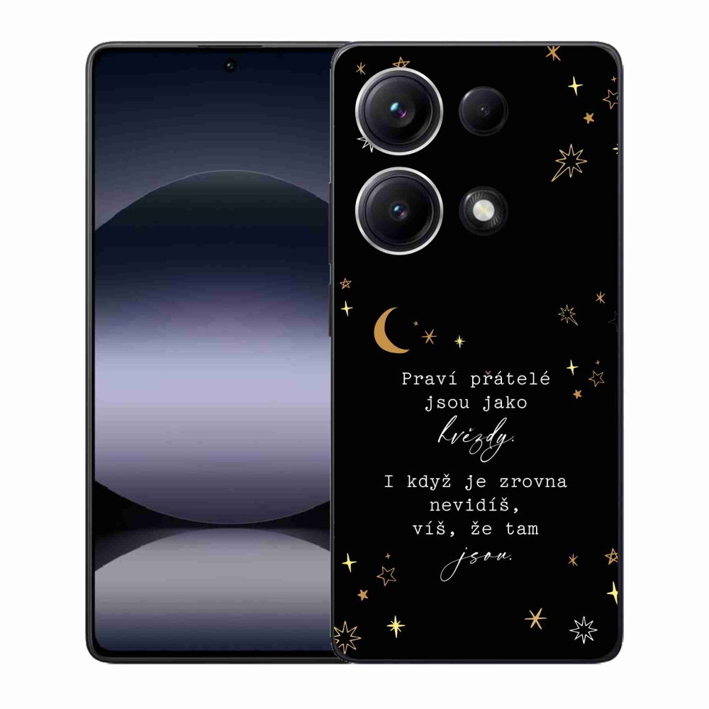 Gél borítás mmCase a Xiaomi Redmi Note 14S-hez - idézem 6 fekete háttér