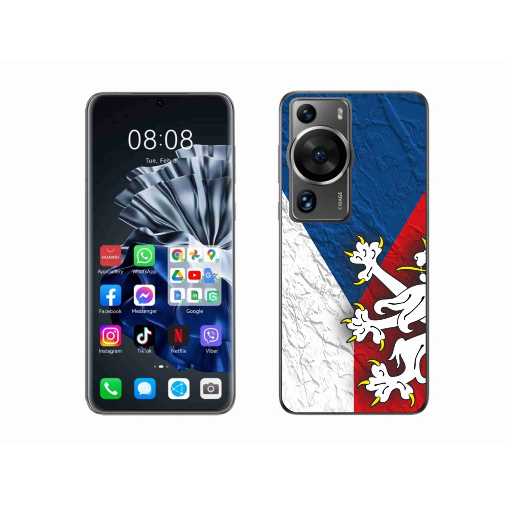 Gél borítás mmCase a Huawei P60 Pro számára - cseh zászló 1