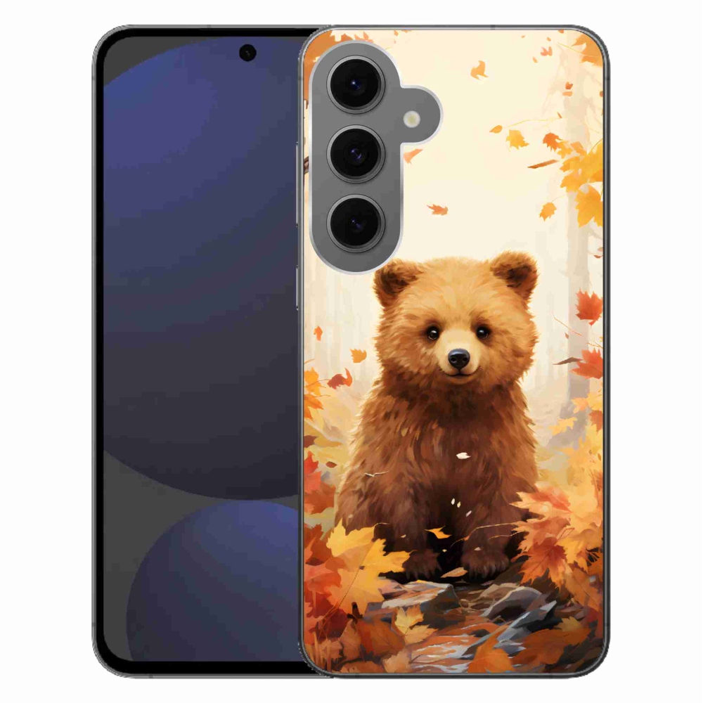 Zselés borítás mmCase Samsung Galaxy S24 FE - medve az erdőben