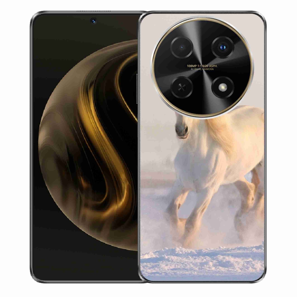 Gél tok mmCase a Huawei Nova 12i számára - ló a hóban