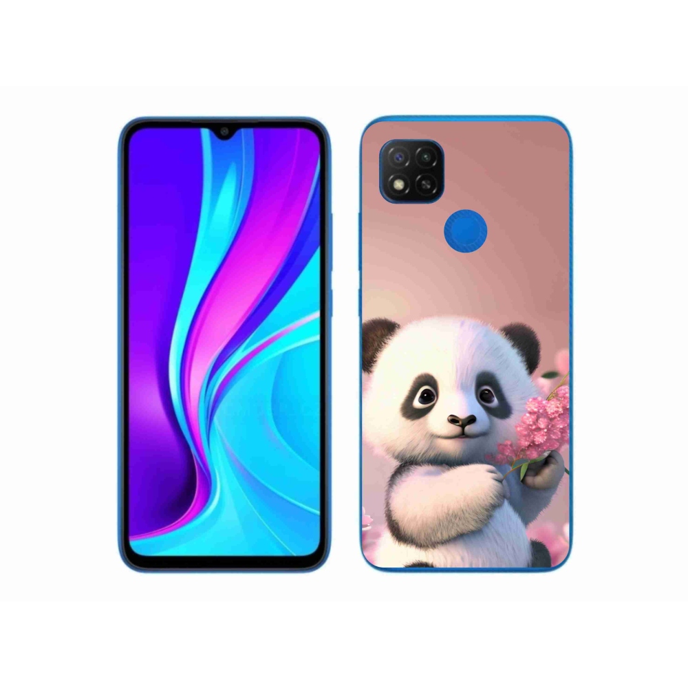 Gél borító mmCase a Xiaomi Redmi 9C-hez - aranyos panda