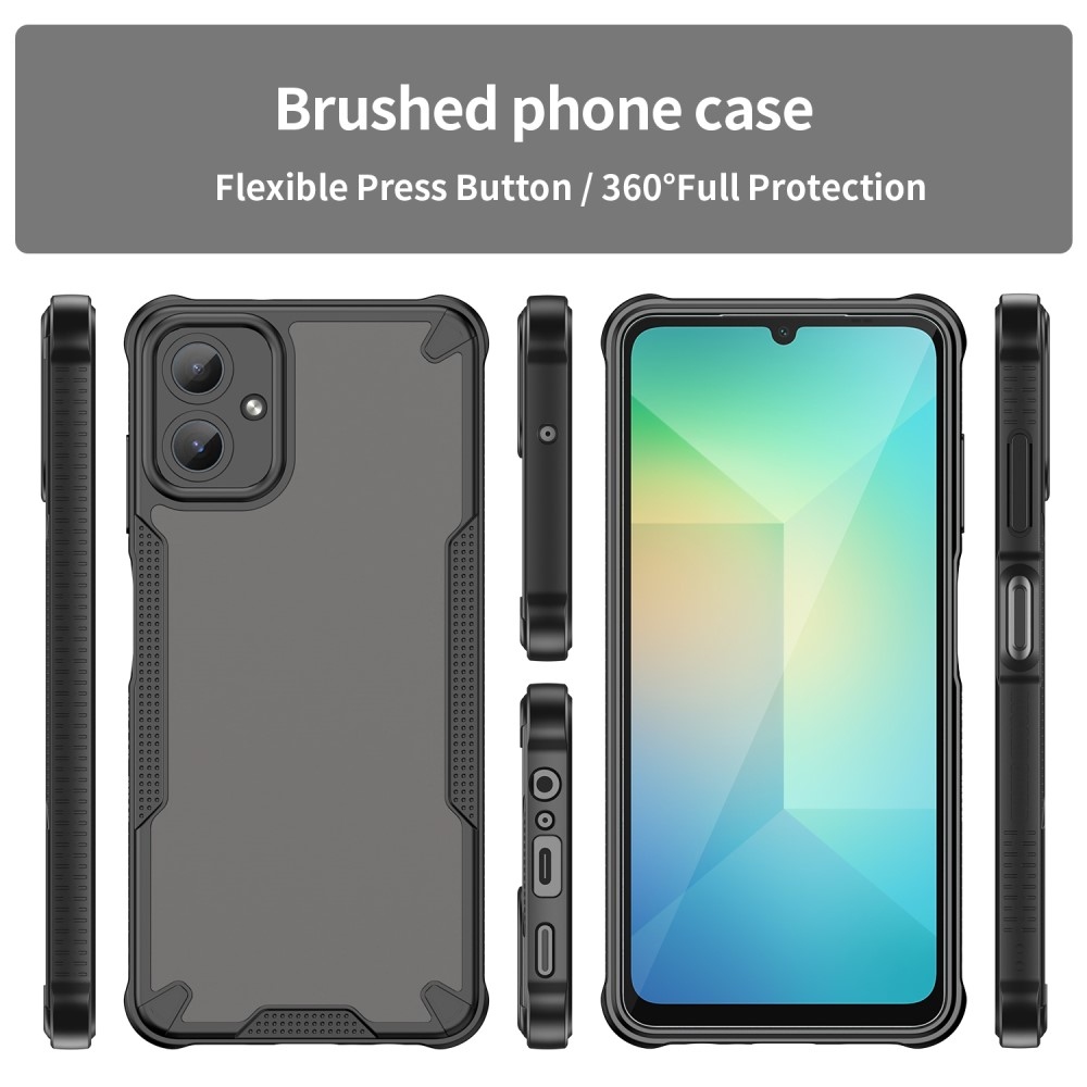 Fagyasztott, tartós borítás Samsung Galaxy A06 4G készülékhez - fekete