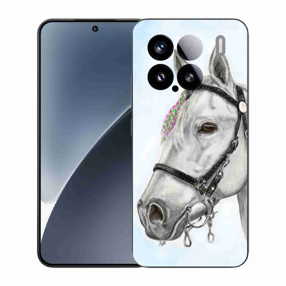 Gél borítás mmCase a Xiaomi 15 - fehér ló 1