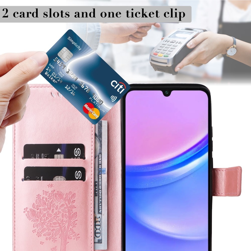 Fák könyve tok Samsung Galaxy A16 4G/5G/A26 5G - rózsaarany