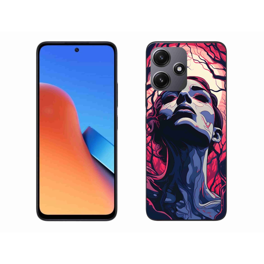 Gél borítás mmCase a Xiaomi Redmi 12 5G számára - absztrakt arc