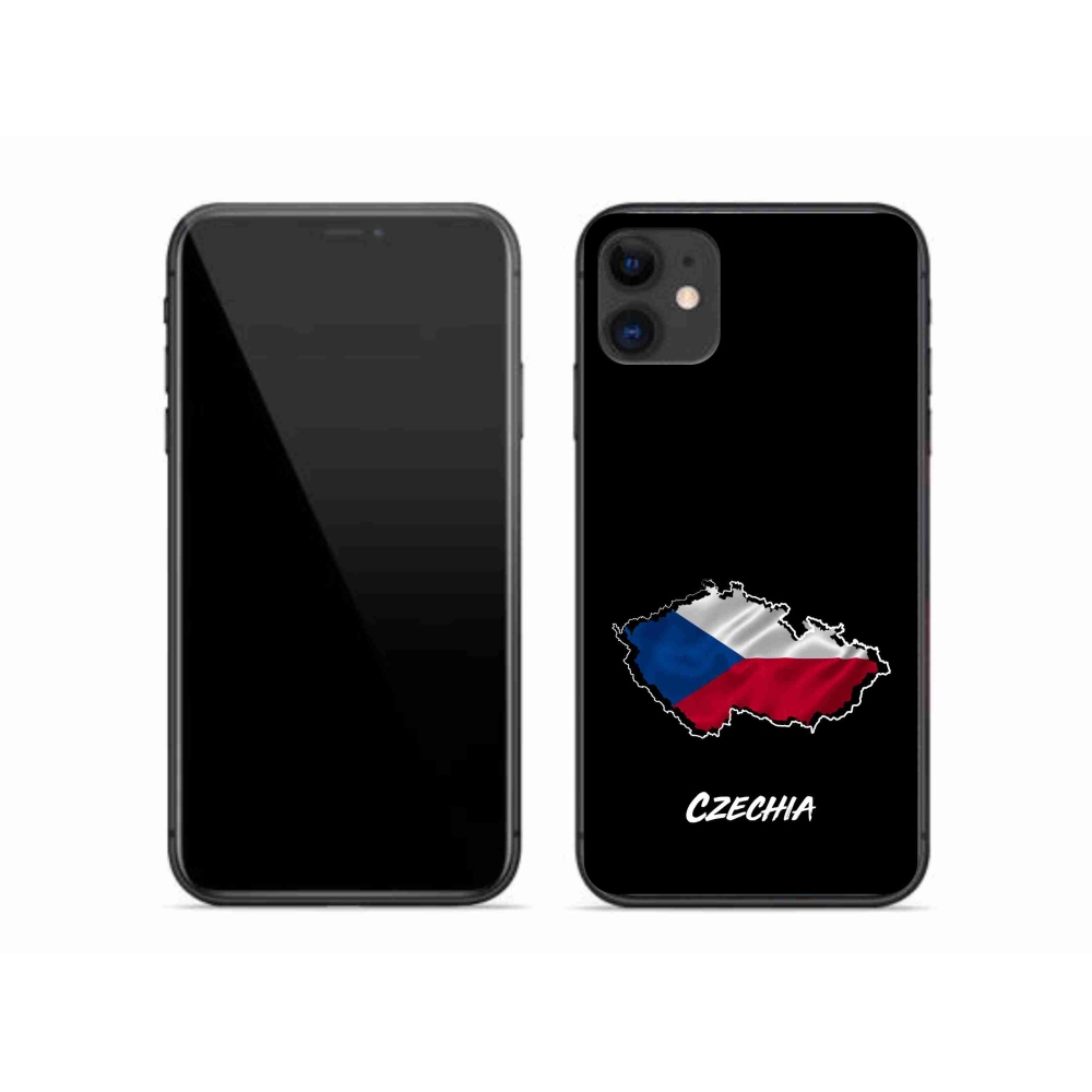 Gél borítás mmCase iPhone 11 készülékhez - Csehország fekete háttér