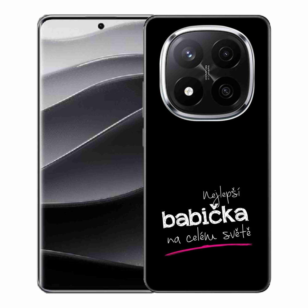 Gél borító mmCase a Xiaomi Redmi Note 14 Pro+ 5G - a legjobb nagymama 4 fekete háttérrel