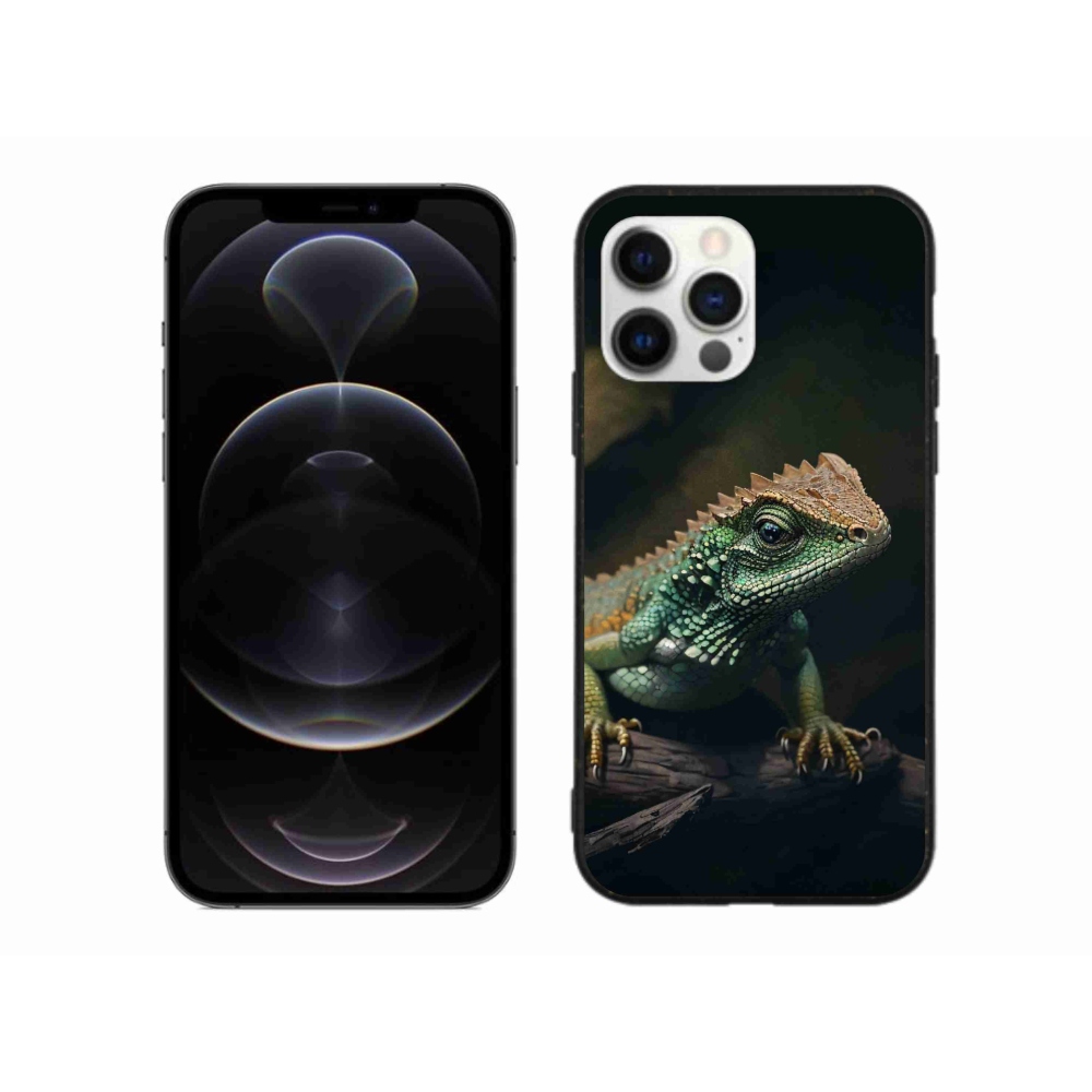 Zselés borítás mmCase iPhone 12 Pro Max készülékhez - gyík