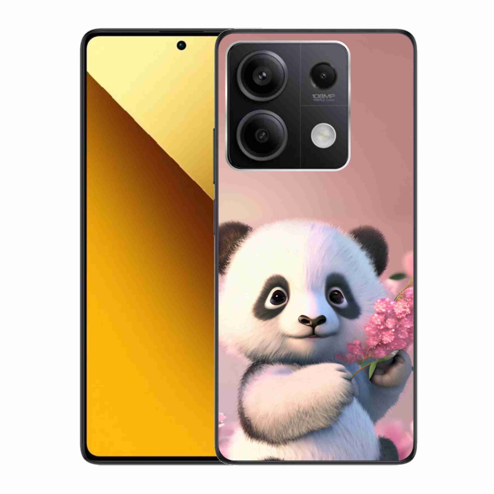 Gél borítás mmCase a Xiaomi Redmi Note 13 5G számára - aranyos panda