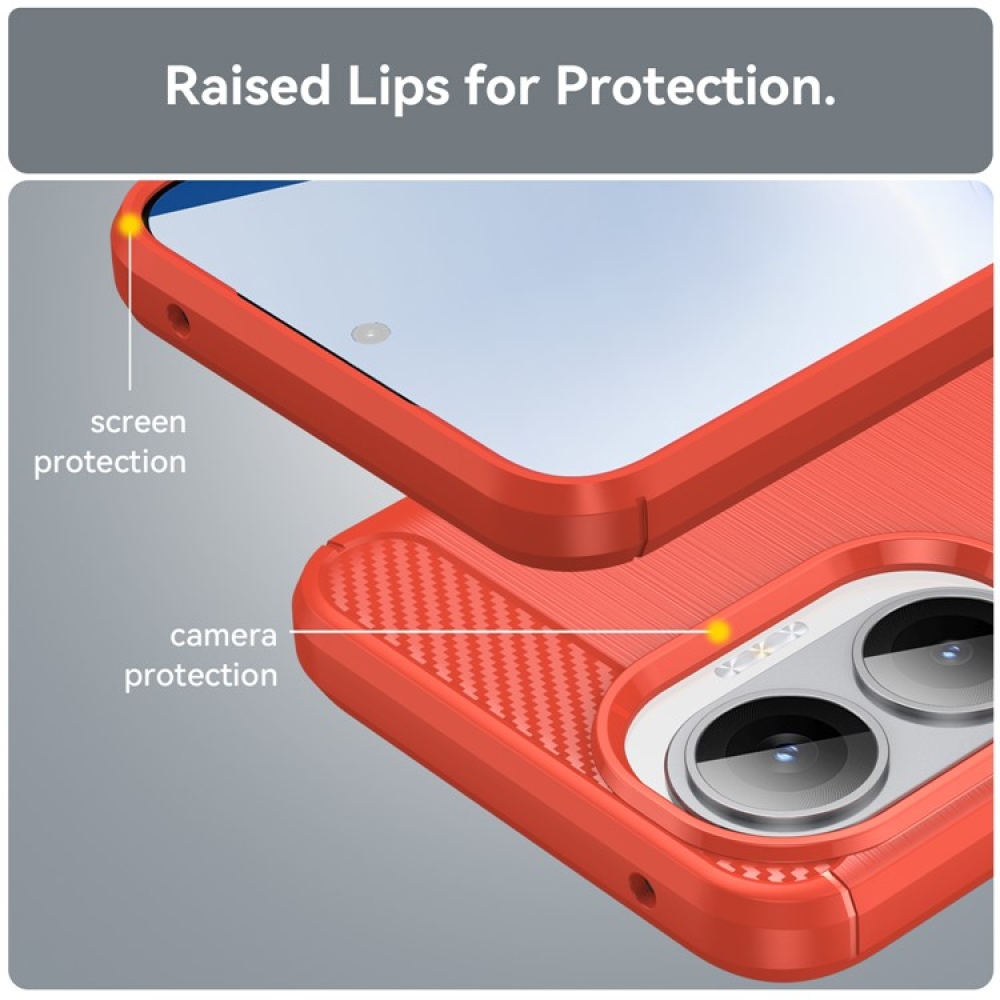 Szénálló zselés tok Xiaomi Poco F7 5G - piros