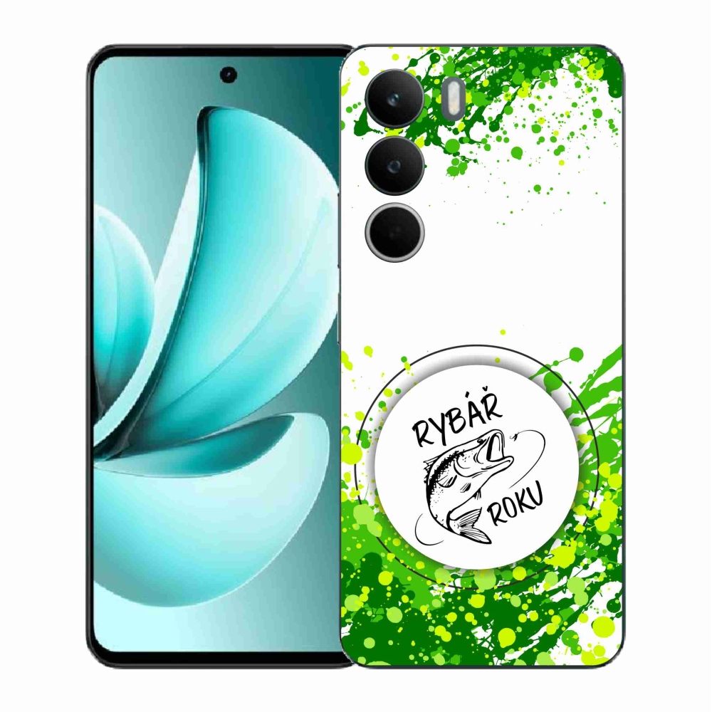 Gél borító mmCase a Realme C71-en - az év halászának fehér háttere