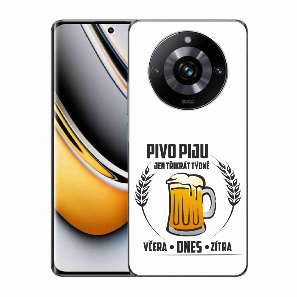 Gél borítás mmCase a Realme 11 Pro/11 Pro+ készülékhez - sör motívum fehér háttérrel
