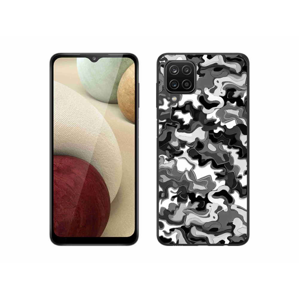 Zselés borítás mmCase Samsung Galaxy A12 készülékhez - terepszínű minta 3