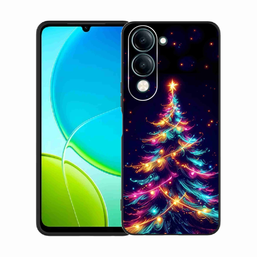 Gél borítás mmCase a Vivo Y29s 5G-n - neon karácsonyfa
