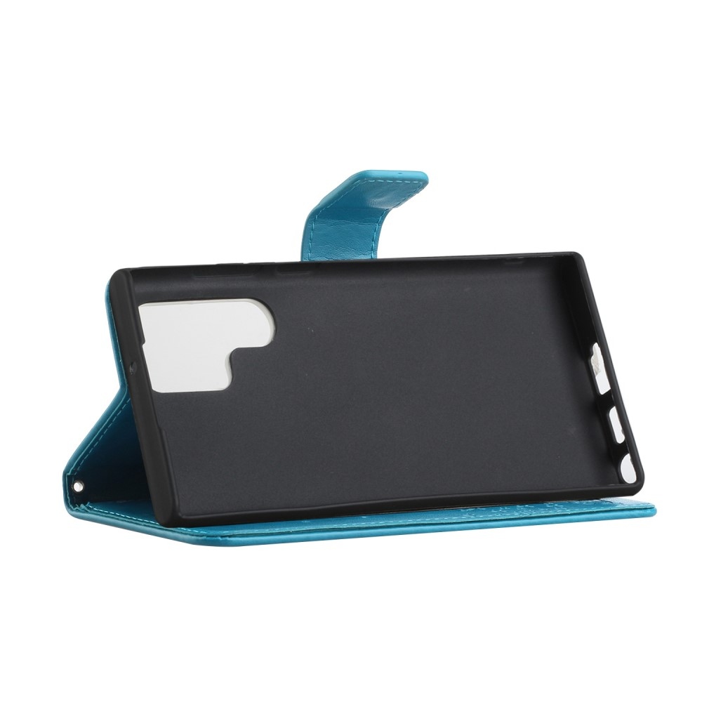 Fa könyv tok Samsung Galaxy S24 Ultra készülékhez - kék