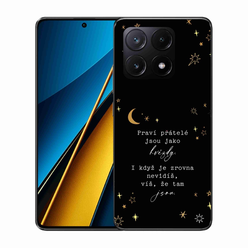 Gél borítás mmCase a Xiaomi Poco X6 Pro 5G számára - idézem 6 fekete háttér