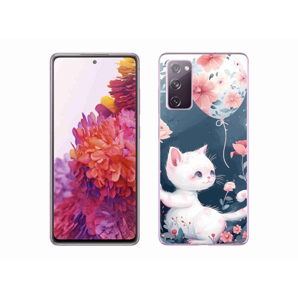 Gél borítás mmCase Samsung Galaxy S20 FE készülékhez - cica lufival