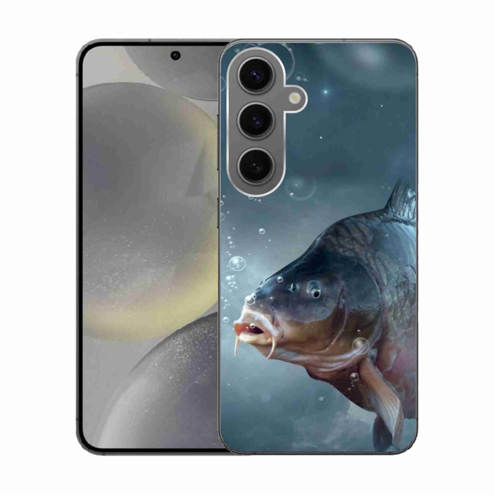 Gél borítás mmCase Samsung Galaxy S24 készülékhez - ponty és buborékok