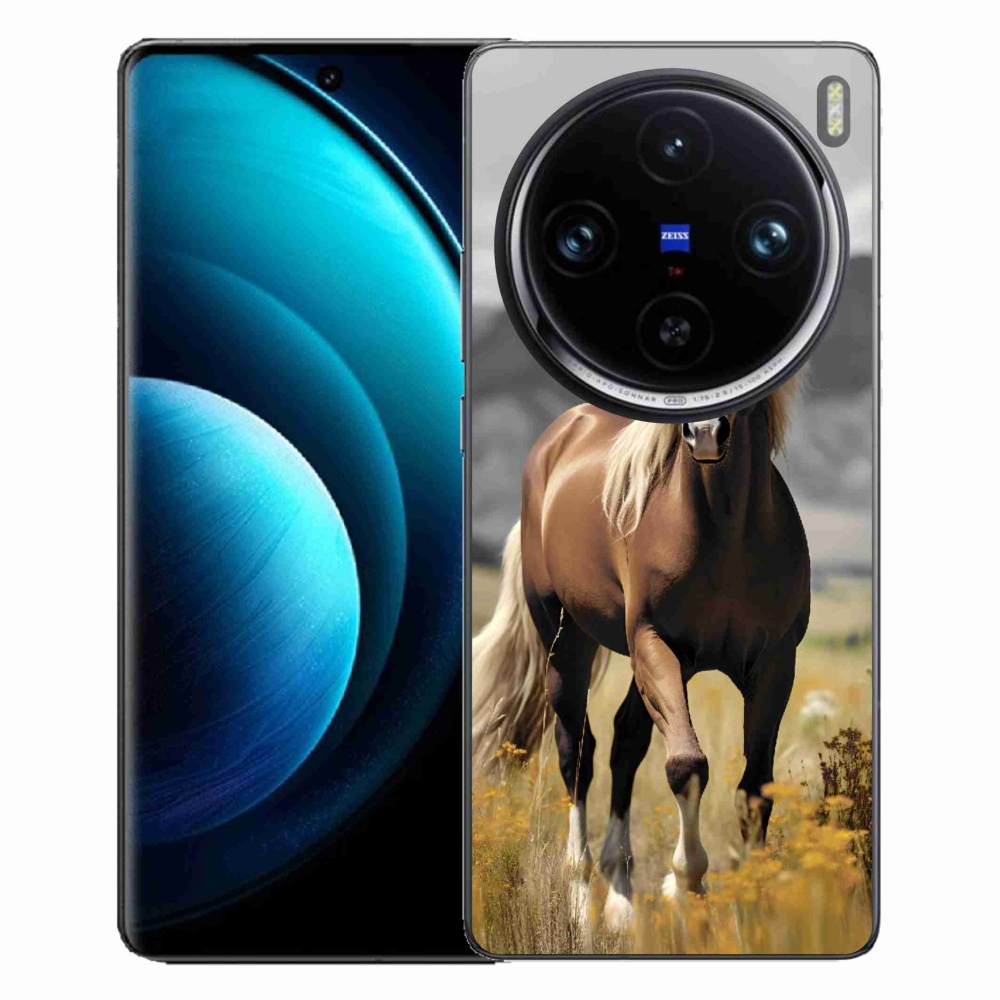 Zselés tok mmCase a Vivo X100 Pro 5G-hez - barna ló 1