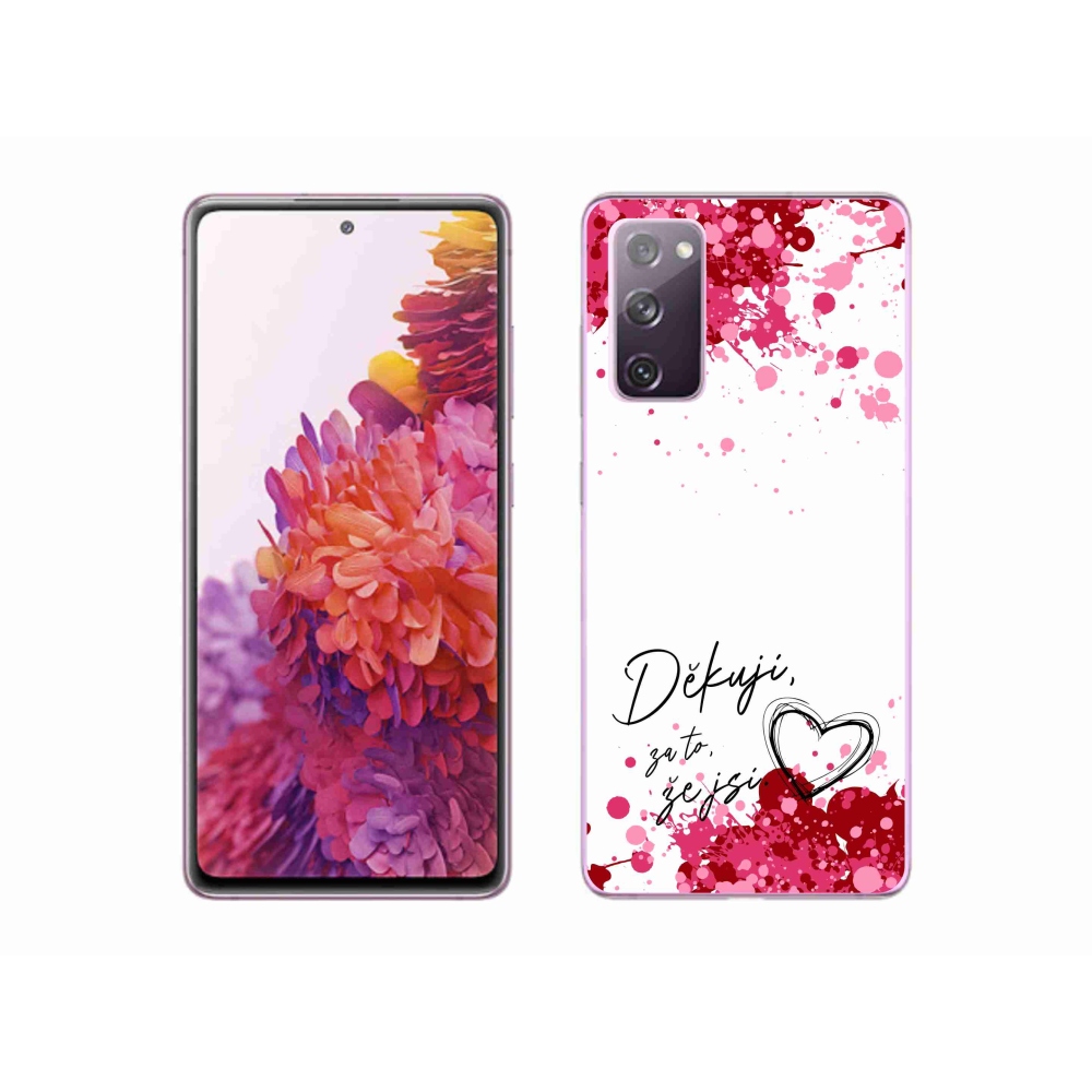 Gél borítás mmCase Samsung Galaxy S20 FE - text in love 2 fehér háttér