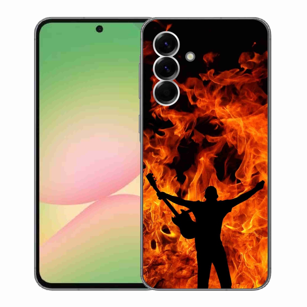 Gél borító mmCase Samsung Galaxy A56 5G - zenész és tűz
