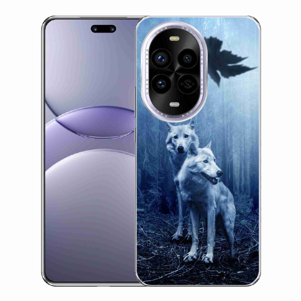 Gél borítás mmCase a Huawei Nova 13 Pro 5G számára - farkasok az erdőben
