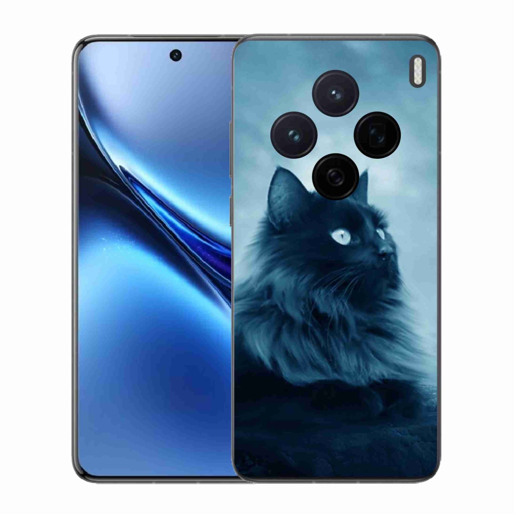 Zselés borítás mmCase a Vivo X200 5G-hez - fekete cat 1