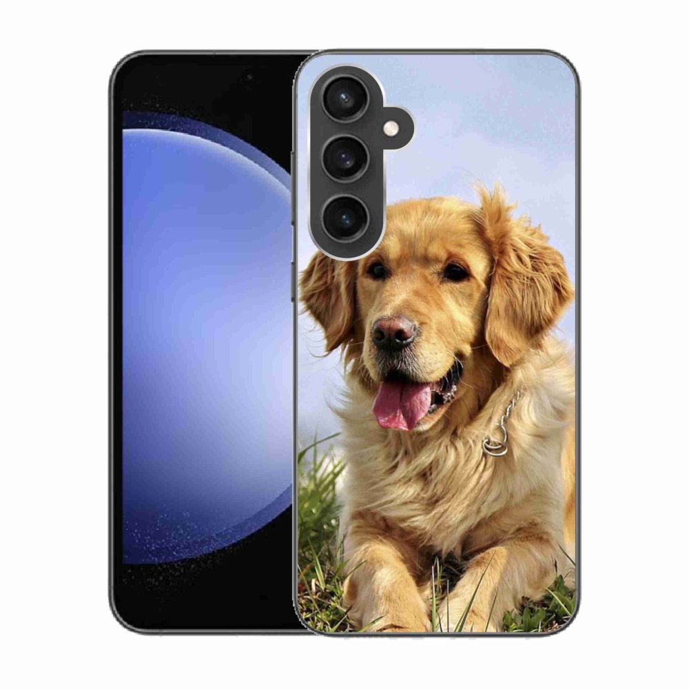 Gél tok mmCase Samsung Galaxy S23 FE - arany retrieverhez