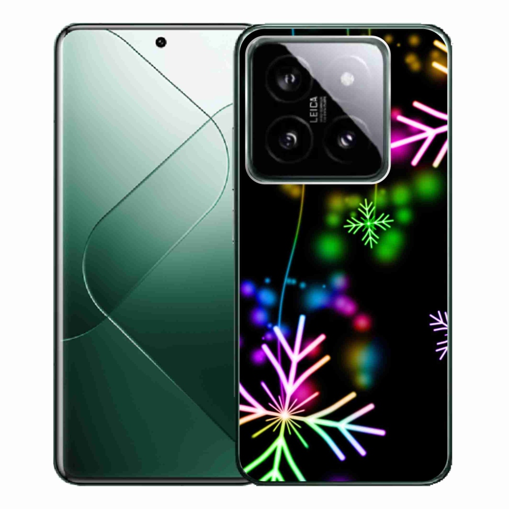 Gél borítás mmCase a Xiaomi 14 Pro-hoz - színes pelyhekkel