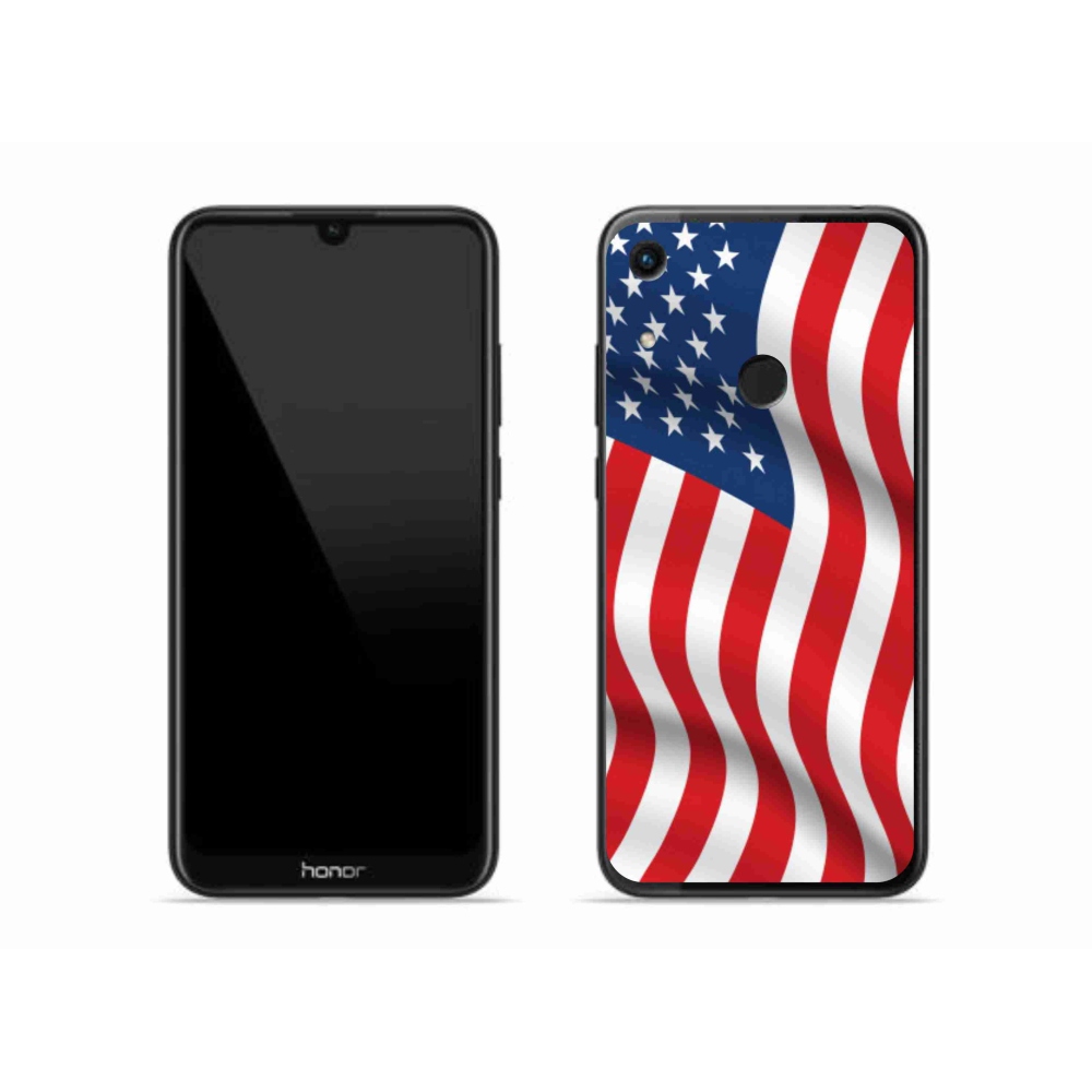 Zselés borítás mmCase a Honor 8A számára - amerikai zászló