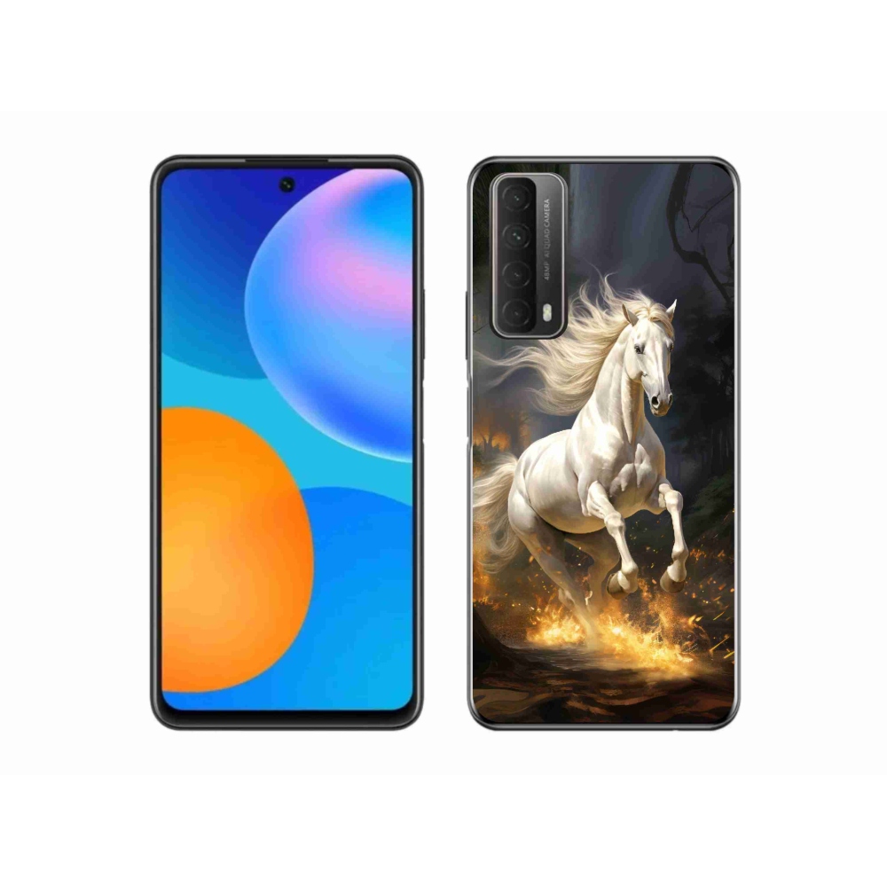 Zselés borítás mmCase a Huawei P Smart (2021) - fehér ló 2