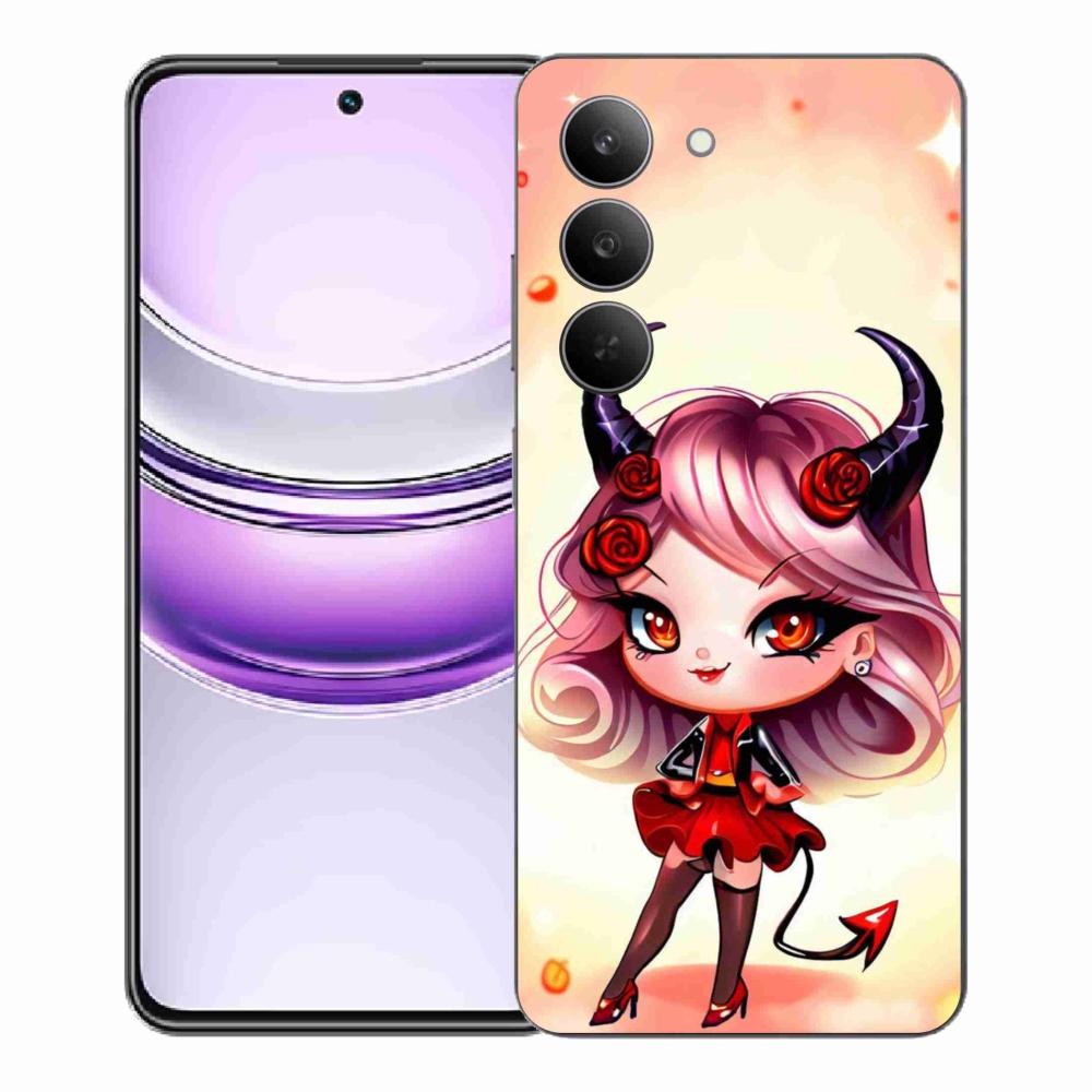 Gél borító mmCase a Realme 14x 5G készülékhez - rajzfilmördög